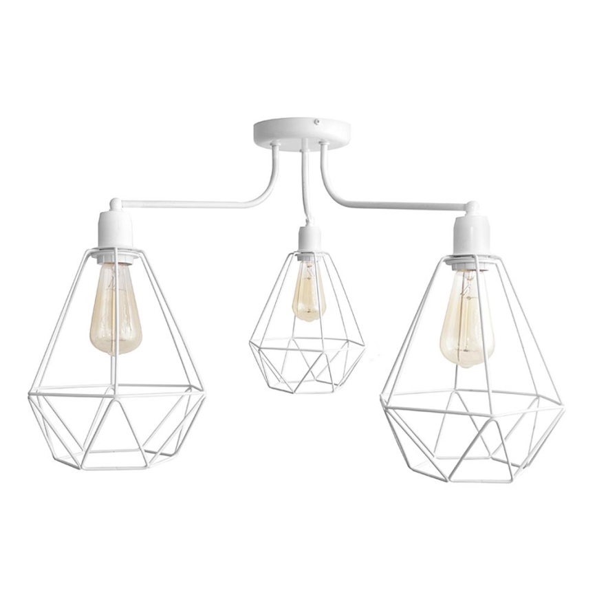 Candelabro KARO 3xE27/15W/230V branco