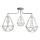 Candelabro KARO 3xE27/15W/230V cinzento