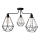 Candelabro KARO 3xE27/15W/230V preto antigo