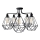 Candelabro KARO 5xE27/15W/230V preto antigo
