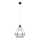 Candelabro KARO LARGE 1xE27/15W/230V preto antigo