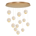 Candelabro LED CREMONA 13xLED/5W/230V 3000K dourado