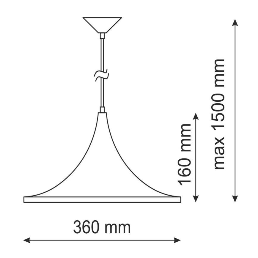 Candelabro MODERN 1A 1xE27/20W/230V