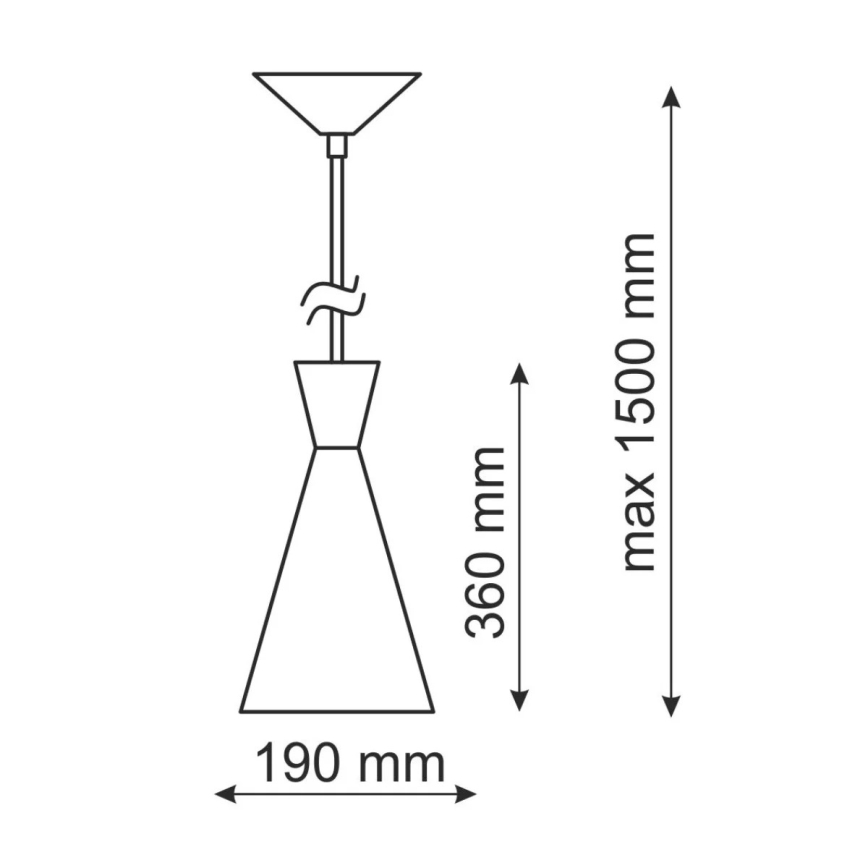 Candelabro MODERN 1C 1xE27/20W/230V