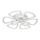 Candelabro montado à superfície 9xLED/24W/230V branco
