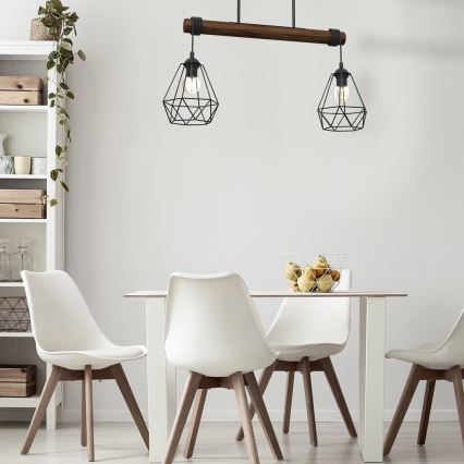 Candelabro montado à superfície ACERO 2xE27/60W/230V