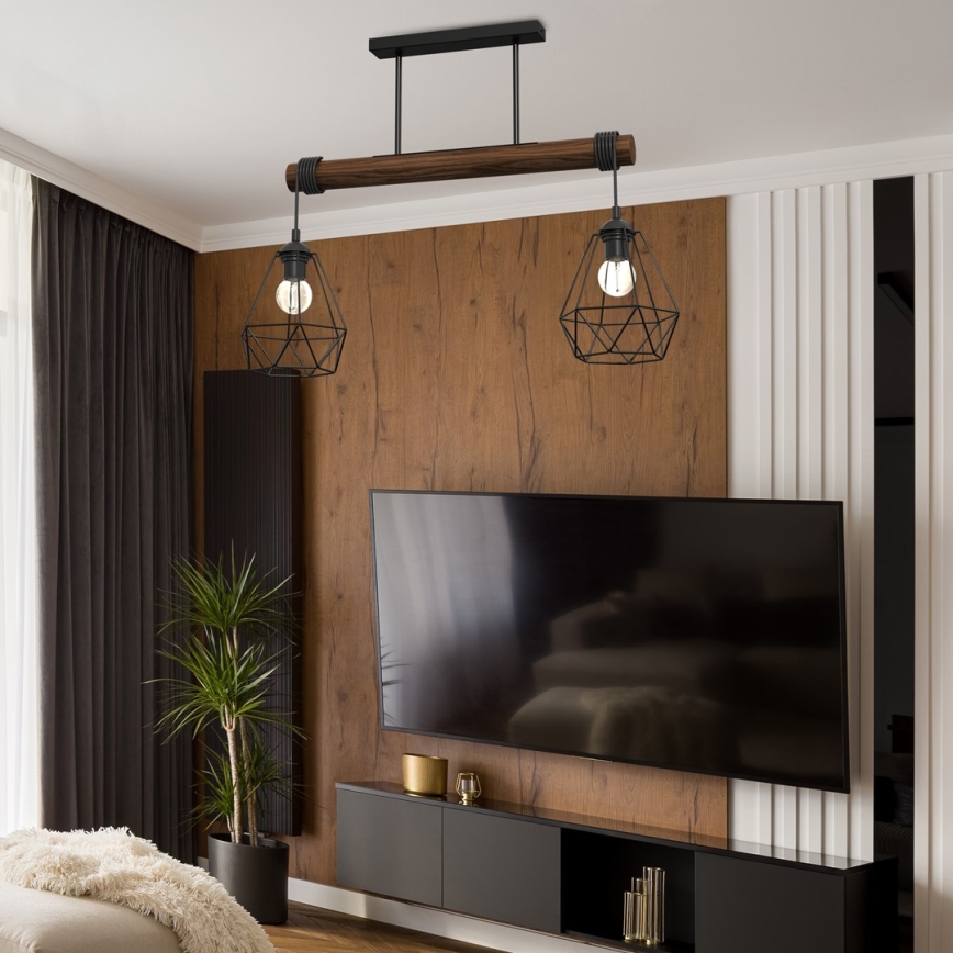 Candelabro montado à superfície ACERO 2xE27/60W/230V