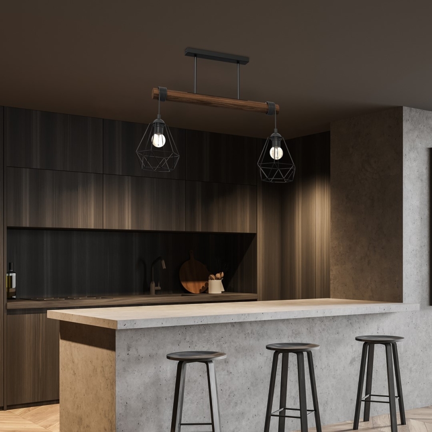 Candelabro montado à superfície ACERO 2xE27/60W/230V