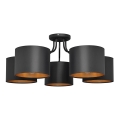 Candelabro montado à superfície ALBA 5xE27/15W/230V preto/dourado