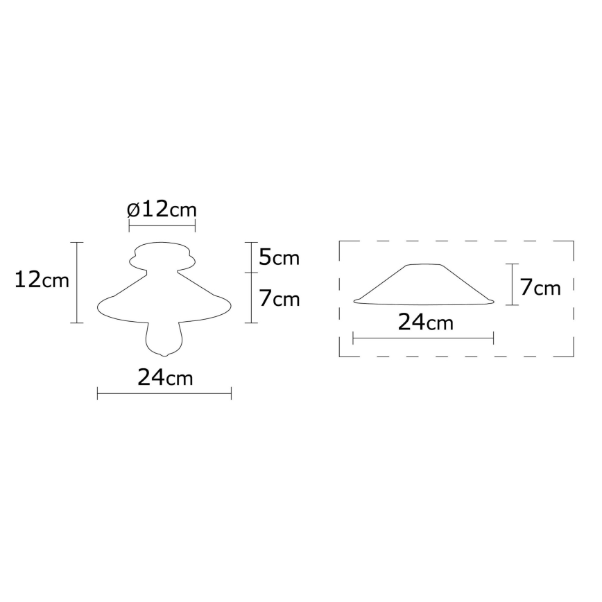 Candelabro montado à superfície BERCESTE 1xE27/40W/230V