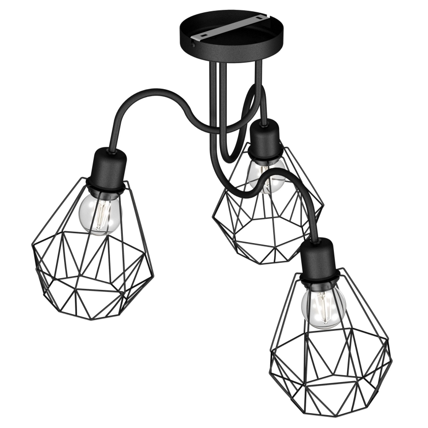 Candelabro montado à superfície BERGEN 3xE27/60W/230V