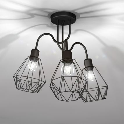 Candelabro montado à superfície BERGEN 3xE27/60W/230V