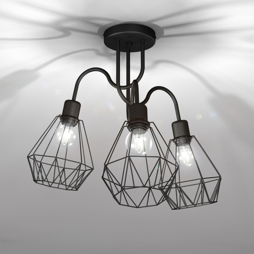 Candelabro montado à superfície BERGEN 3xE27/60W/230V
