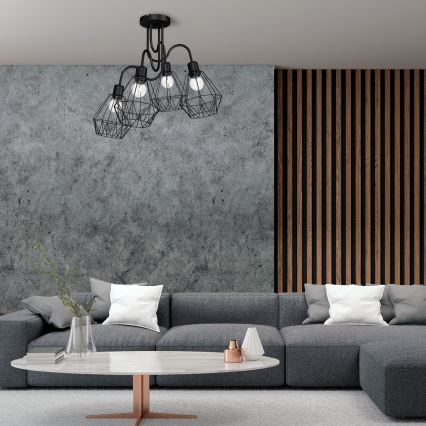 Candelabro montado à superfície BERGEN 4xE27/60W/230V