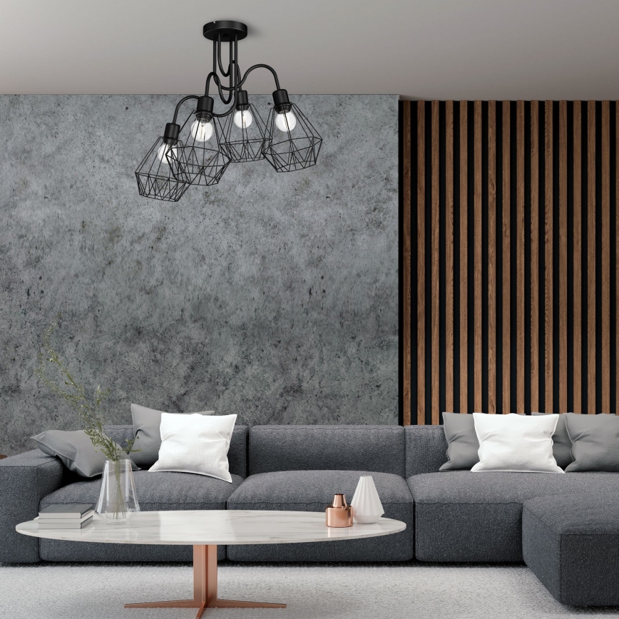 Candelabro montado à superfície BERGEN 4xE27/60W/230V