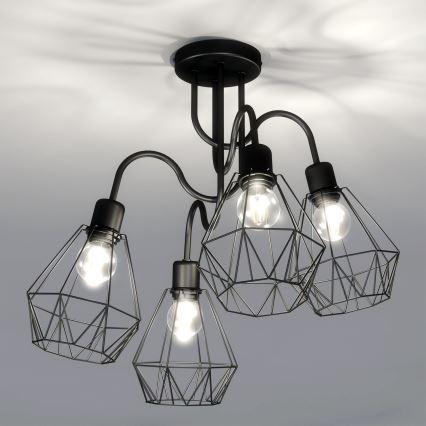 Candelabro montado à superfície BERGEN 4xE27/60W/230V