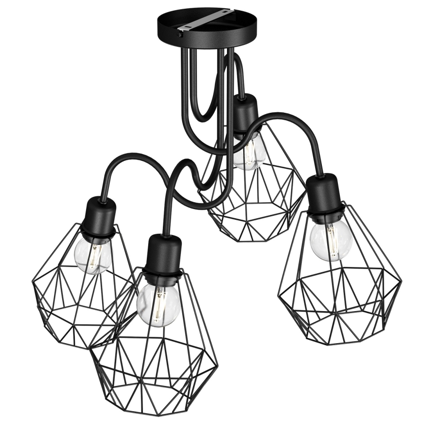 Candelabro montado à superfície BERGEN 4xE27/60W/230V