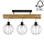 Candelabro montado à superfície BERIS 3xE27/25W/230V pinho - certificado por FSC