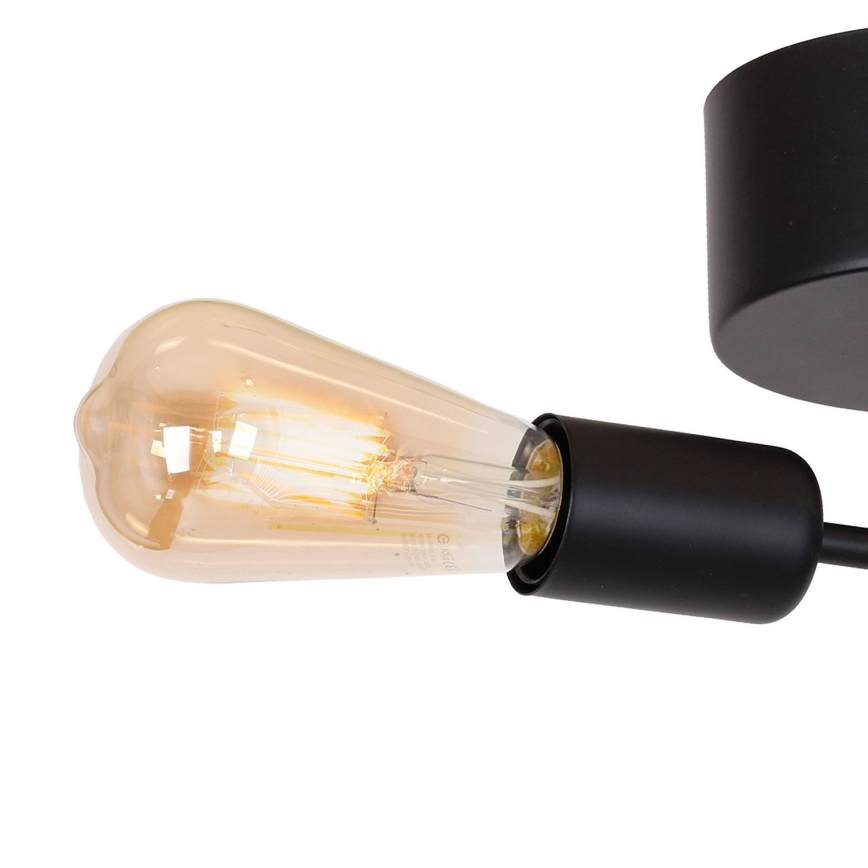 Candelabro montado à superfície BRENDA 2xE27/60W/230V preto