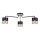 Candelabro montado à superfície CAS WOOD 3xE27/60W/230V