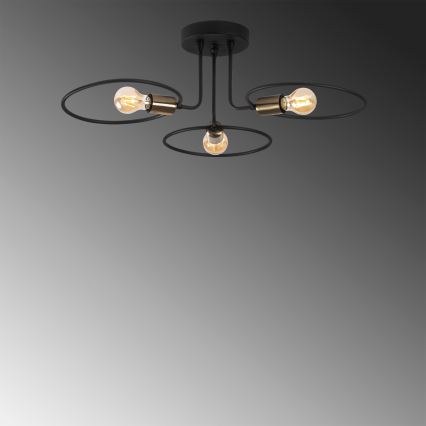 Candelabro montado à superfície CIRCLE 3xE27/40W/230V