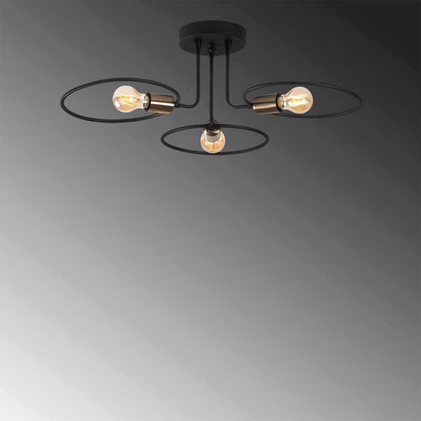 Candelabro montado à superfície CIRCLE 3xE27/40W/230V