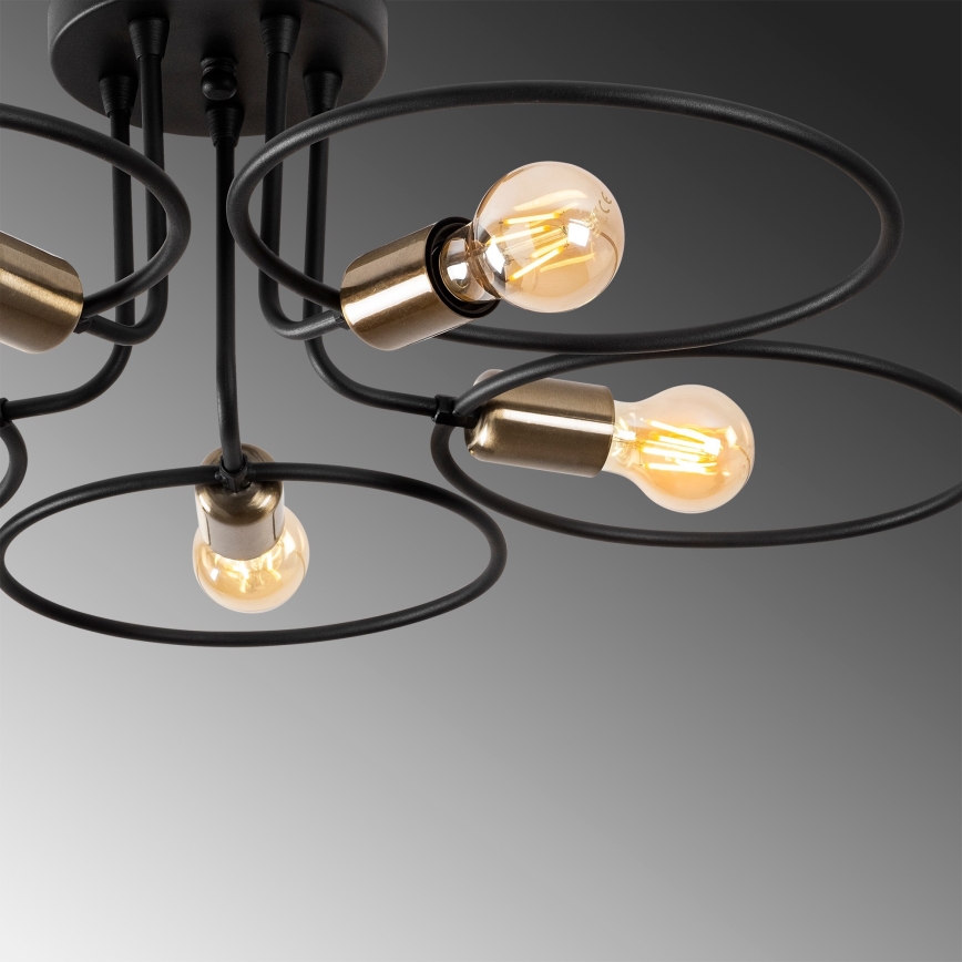 Candelabro montado à superfície CIRCLE 5xE27/40W/230V
