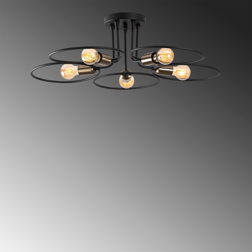 Candelabro montado à superfície CIRCLE 5xE27/40W/230V