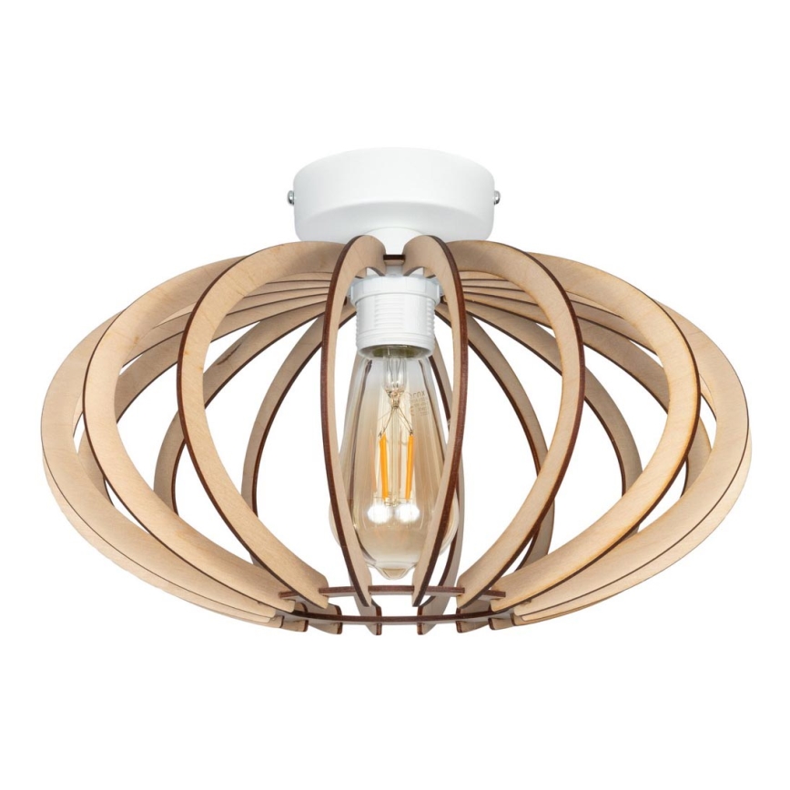 Candelabro montado à superfície EARTH 1xE27/60W/230V branco/bege