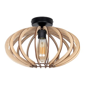 Candelabro montado à superfície EARTH 1xE27/60W/230V preto/bege