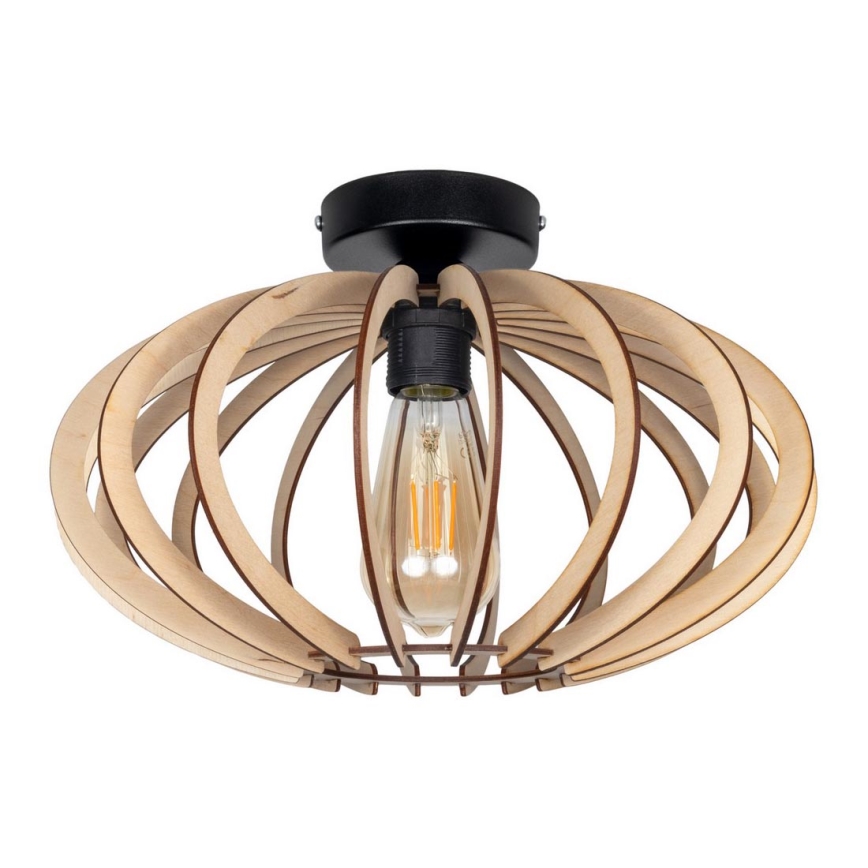 Candelabro montado à superfície EARTH 1xE27/60W/230V preto/bege
