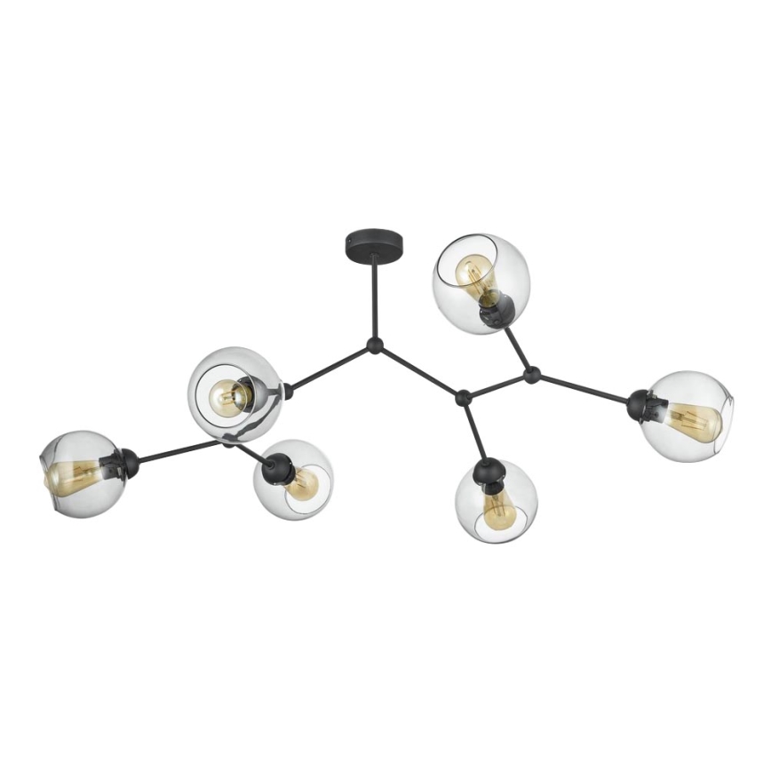 Candelabro montado à superfície FAIRY 6xE27/60W/230V preto