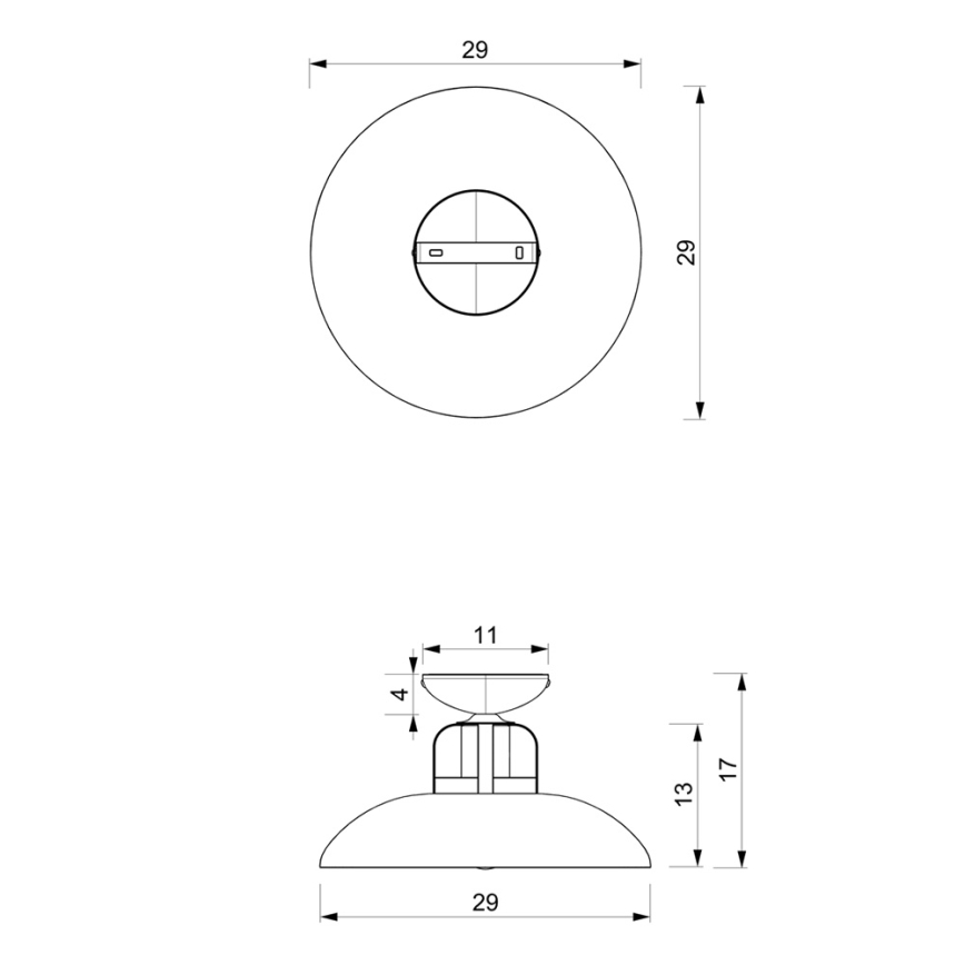Candelabro montado à superfície FELIX 1xE27/60W/230V branco