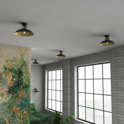 Candelabro montado à superfície FELIX 1xE27/60W/230V verde
