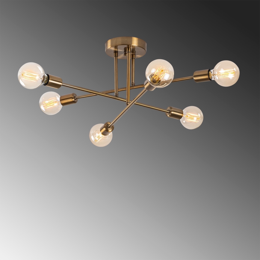 Candelabro montado à superfície FLOWER 6xE27/40W/230V