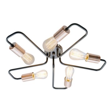 Candelabro montado à superfície HERPE 5xE27/60W/230V