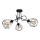 Candelabro montado à superfície KARO 3xE27/15W/230V preto