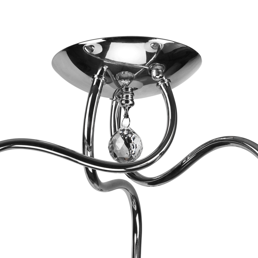 Candelabro montado à superfície MIRANDA 3xE27/60W/230V cromado brilhante