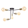 Candelabro montado à superfície NIXO 5xE27/60W/230V preto/dourado
