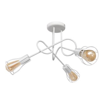 Candelabro montado à superfície OXFORD 3xE27/15W/230V branco