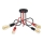 Candelabro montado à superfície OXFORD 4xE27/15W/230V preto/vermelho