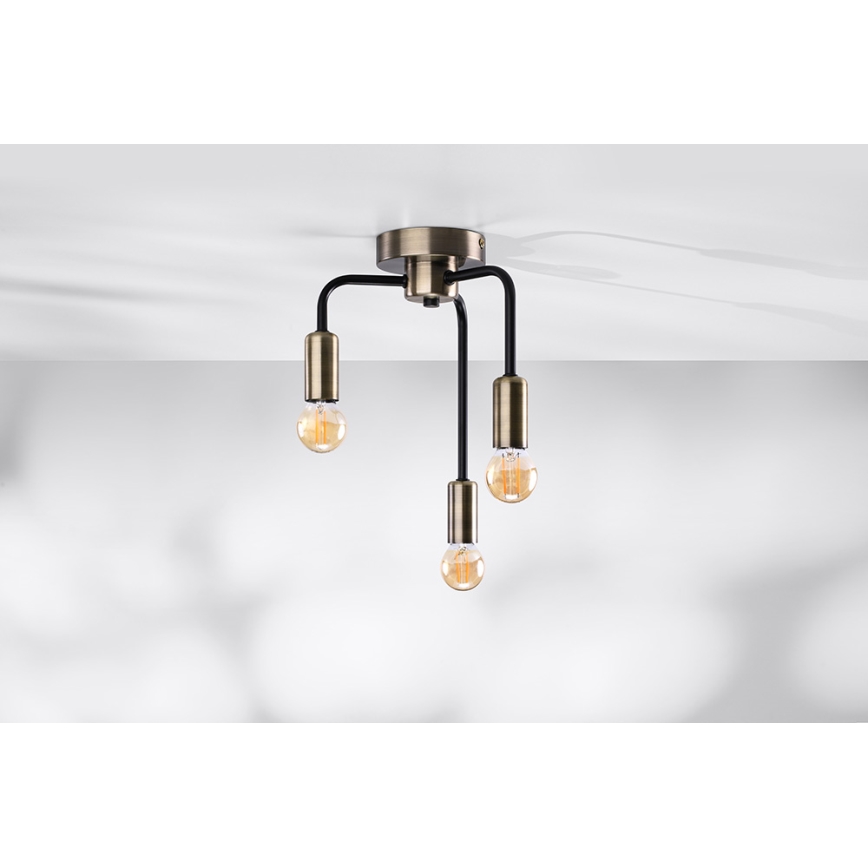 Candelabro montado à superfície SAGA 3xE27/40W/230V