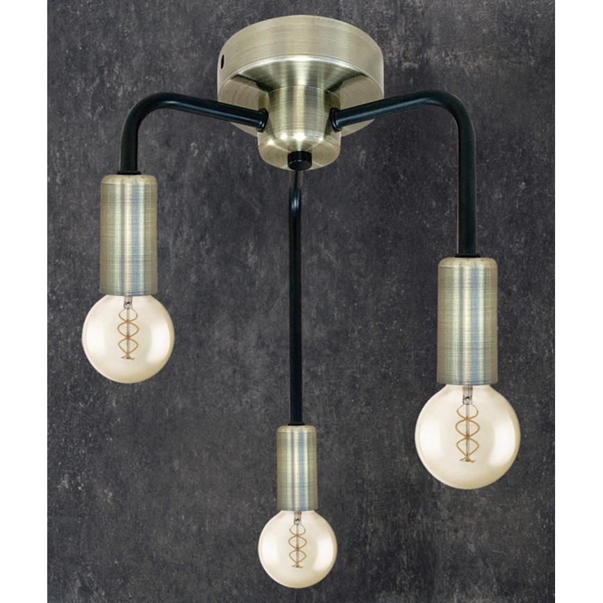 Candelabro montado à superfície SAGA 3xE27/40W/230V