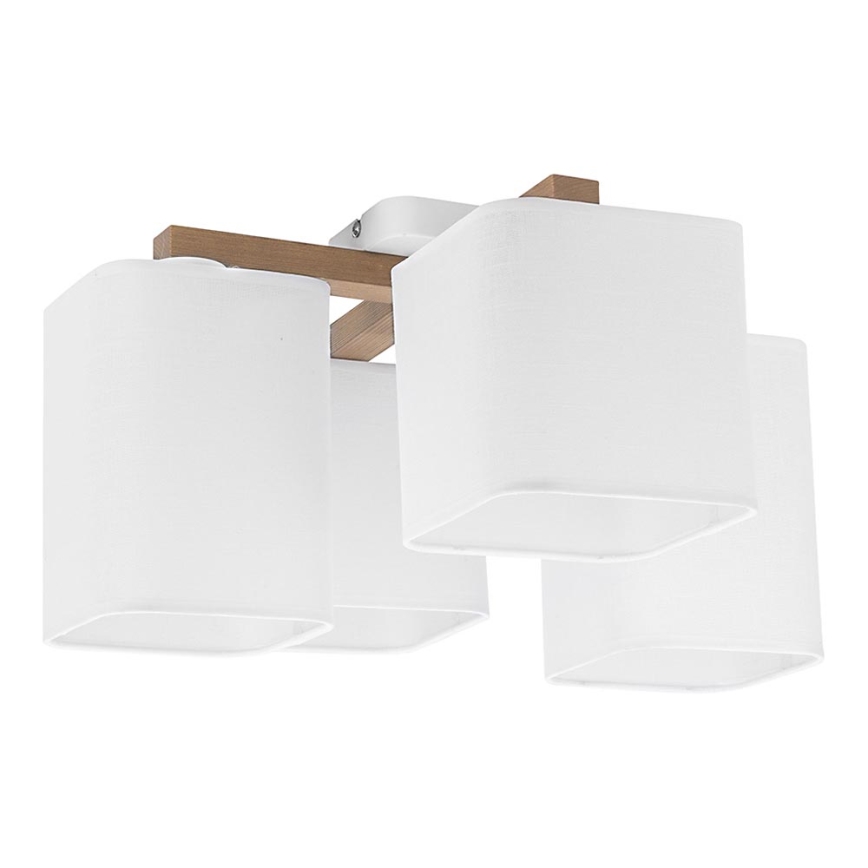 Candelabro montado à superfície TORA 4xE27/15W/230V branco