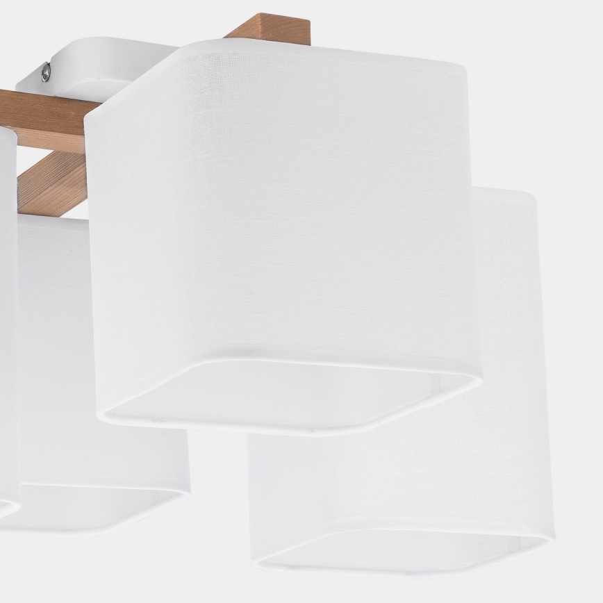 Candelabro montado à superfície TORA 4xE27/15W/230V branco