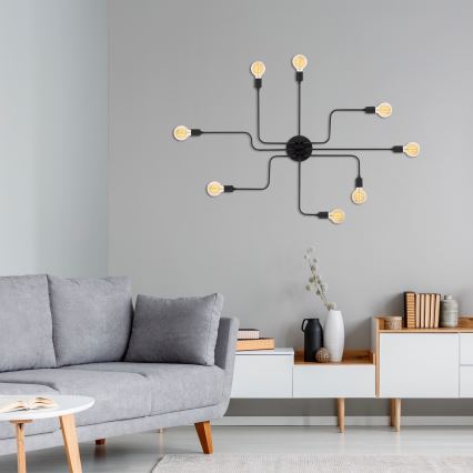 Candelabro montado à superfície TRUVA 8xE27/40W/230V
