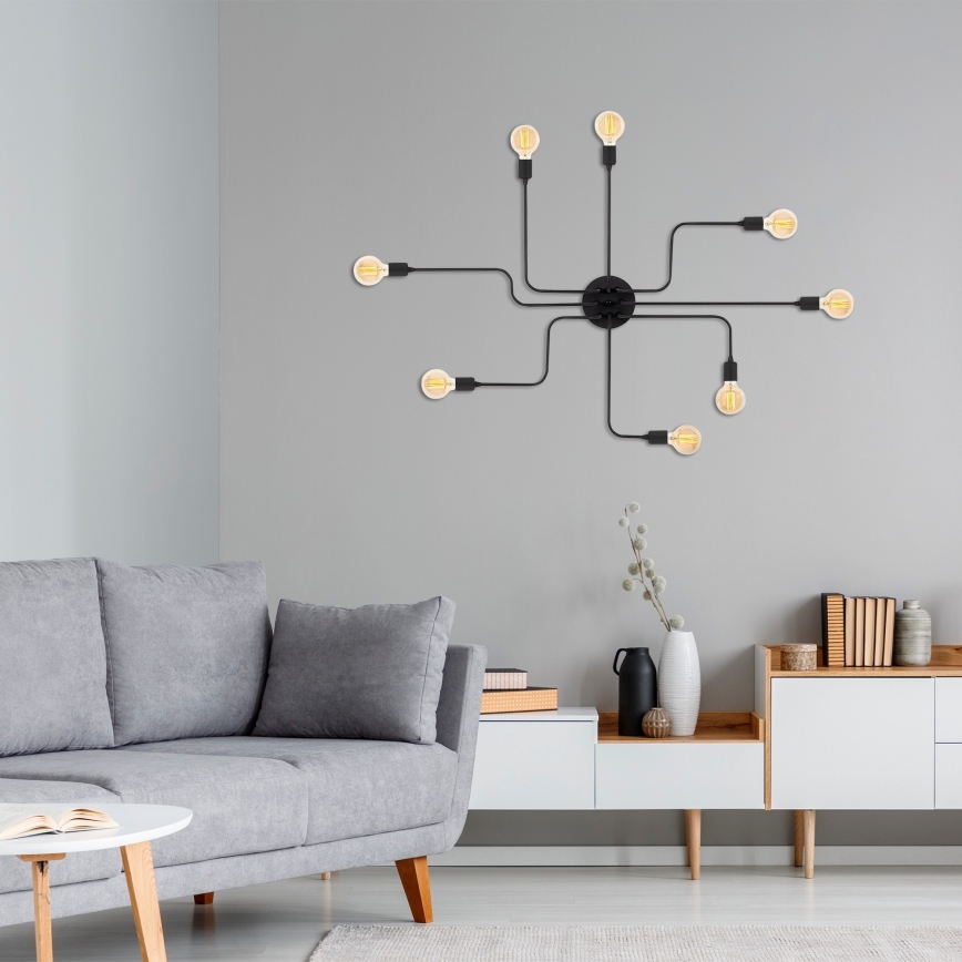 Candelabro montado à superfície TRUVA 8xE27/40W/230V