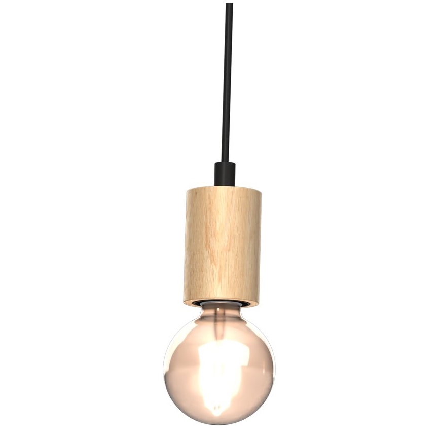 Candelabro montado à superfície VIGA 2xE27/60W/230V madeira