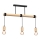 Candelabro montado à superfície VIGA 3xE27/60W/230V madeira