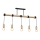 Candelabro montado à superfície VIGA 5xE27/60W/230V madeira